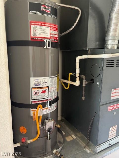 10036 Keysborough Dr, Las Vegas, NV 89134 - utilities featuring water heater and heating unit