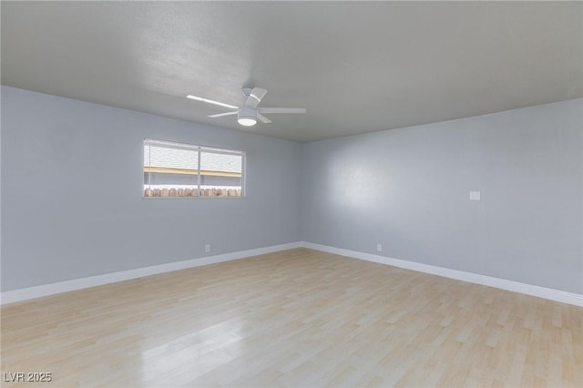 6317 Alta Dr, Las Vegas, NV 89107 - spare room featuring light wood-type flooring and a ceiling fan