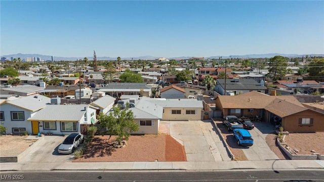 6317 Alta Dr, Las Vegas, NV 89107 - aerial view of residential area featuring a mountain backdrop