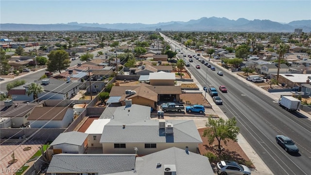 6317 Alta Dr, Las Vegas, NV 89107 - aerial perspective of suburban area featuring mountains