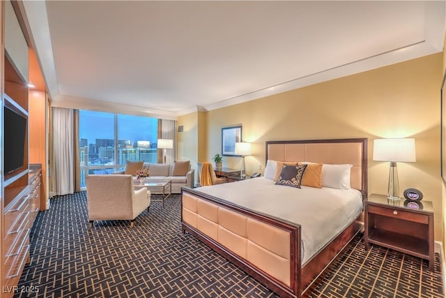 2000 Fashion Show Dr Unit 4105-4106, Las Vegas, NV 89109 - bedroom featuring crown molding