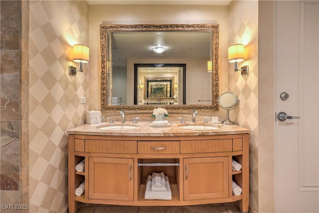 2000 Fashion Show Dr Unit 4105-4106, Las Vegas, NV 89109 - full bath with double vanity