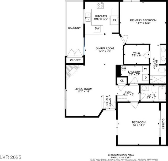 5112 Harvest Time St Unit 201, Las Vegas, NV 89130 - view of home floor plan