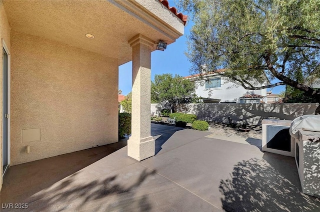 4936 Mountain Foliage Dr, Las Vegas, NV 89148 - fenced backyard with a patio