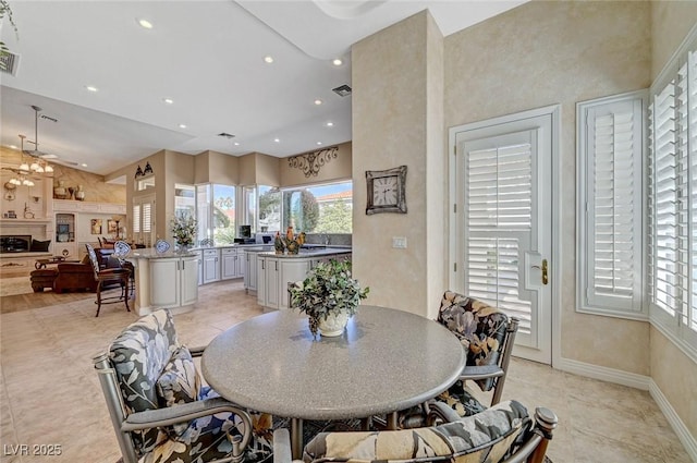 4936 Mountain Foliage Dr, Las Vegas, NV 89148 - dining area featuring recessed lighting and baseboards