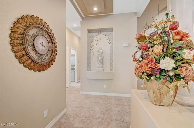 4936 Mountain Foliage Dr, Las Vegas, NV 89148 - hall with tile patterned floors and recessed lighting