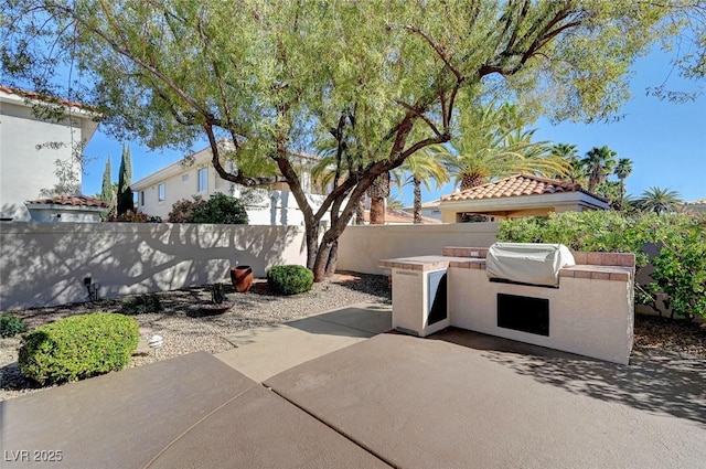 4936 Mountain Foliage Dr, Las Vegas, NV 89148 - view of patio featuring exterior kitchen