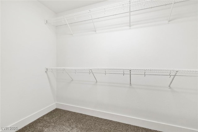 5824 Gemstone Peak St, North Las Vegas, NV 89031 - walk in closet featuring dark carpet