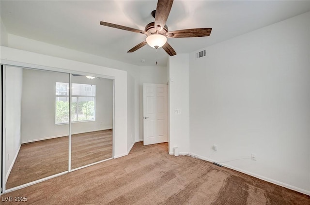 2050 W Warm Springs Rd Unit 4512, Henderson, NV 89014 - unfurnished bedroom with carpet flooring, a closet, and ceiling fan