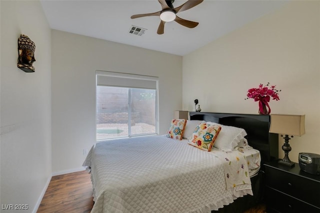 10952 Porto Foxi St, Las Vegas, NV 89141 - bedroom featuring wood finished floors and ceiling fan