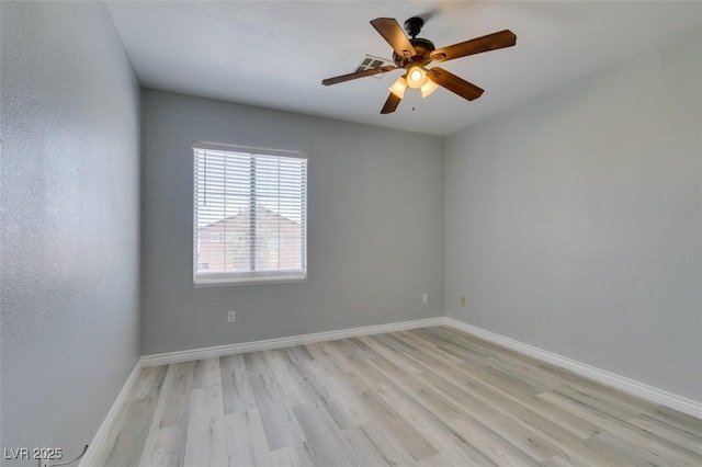 3941 Copper Stone Ct, North Las Vegas, NV 89032 - unfurnished room with light wood-style floors and ceiling fan