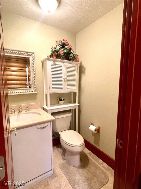 401 Alpine Way, Mount Charleston, NV 89124 - half bath with a textured ceiling and vanity