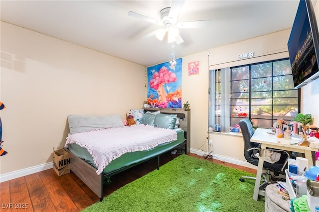 1723 Candice St, Las Vegas, NV 89156 - bedroom featuring wood finished floors and a ceiling fan