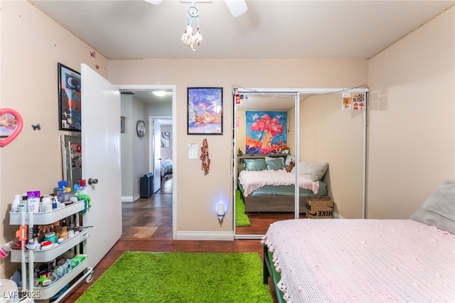 1723 Candice St, Las Vegas, NV 89156 - bedroom with wood finished floors and a closet