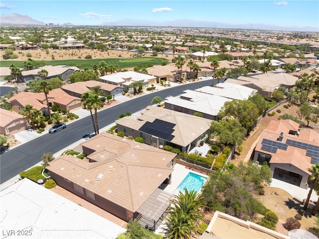 10331 Rio De Thule Ln, Las Vegas, NV 89135 - aerial perspective of suburban area featuring mountains and a pool area