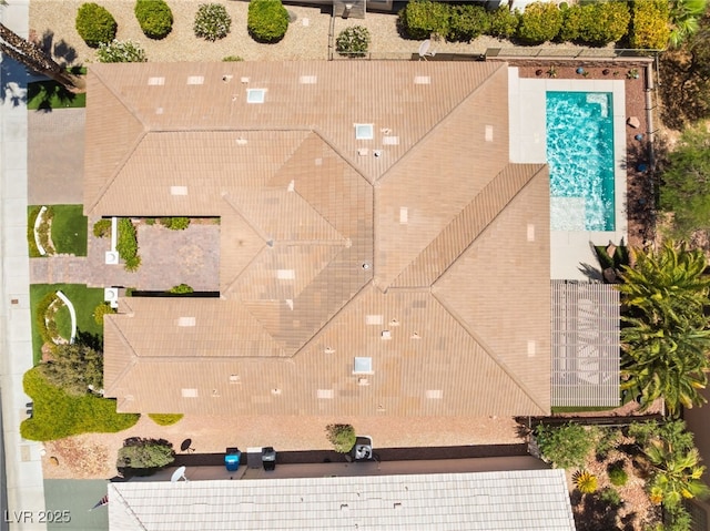 10331 Rio De Thule Ln, Las Vegas, NV 89135 - aerial view of property and surrounding area with a pool