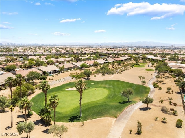 10331 Rio De Thule Ln, Las Vegas, NV 89135 - aerial perspective of suburban area with a mountainous background and a golf club