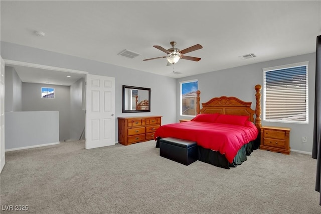 9131 Grand Sunburst Ct, Las Vegas, NV 89149 - carpeted bedroom with a ceiling fan and baseboards