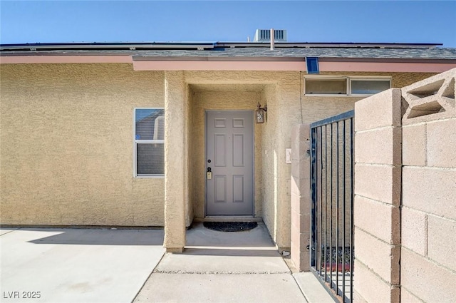 1708 Anzio St, Las Vegas, NV 89108 - entrance to property featuring stucco siding and a gate