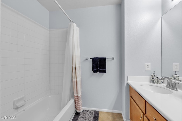 1877 Glory Lily Ct, Las Vegas, NV 89123 - full bathroom featuring vanity, shower / tub combo, and tile patterned floors