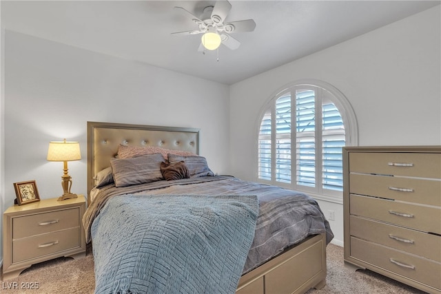 1877 Glory Lily Ct, Las Vegas, NV 89123 - bedroom with light colored carpet and a ceiling fan