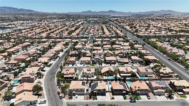 1877 Glory Lily Ct, Las Vegas, NV 89123 - aerial view of residential area featuring a mountain backdrop