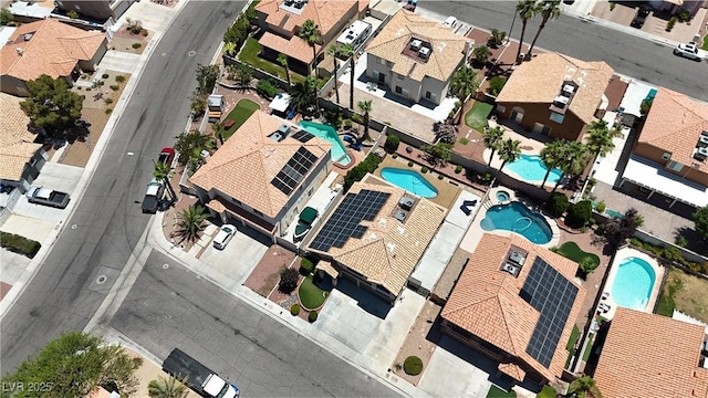 1877 Glory Lily Ct, Las Vegas, NV 89123 - aerial view of residential area featuring a pool area