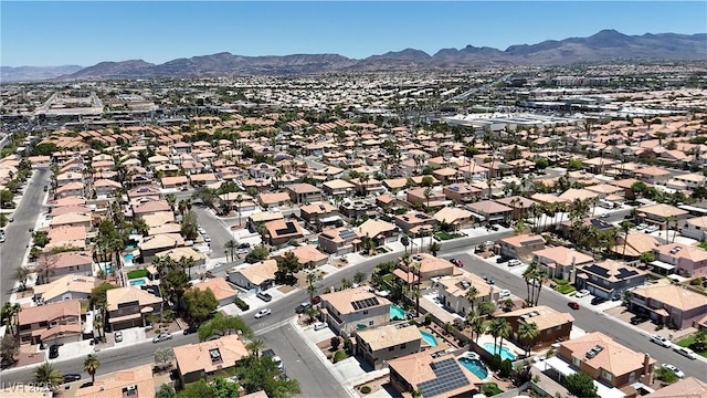 1877 Glory Lily Ct, Las Vegas, NV 89123 - aerial overview of property's location featuring mountains and nearby suburban area