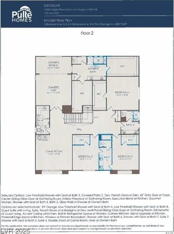 7199 Twilight Rider Ct, Las Vegas, NV 89118 - view of floor plan / room layout