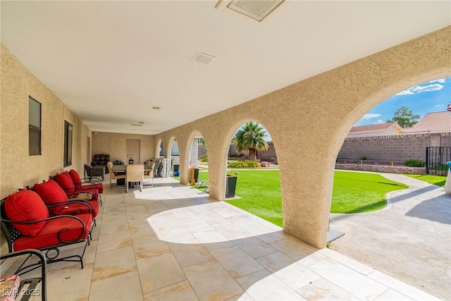 465 E Robindale Rd, Las Vegas, NV 89123 - view of patio / terrace with outdoor lounge area and outdoor dining area