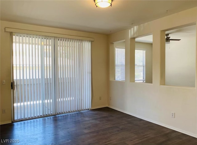 908 Duckhorn Ct Unit 102, Las Vegas, NV 89144 - empty room featuring wood finished floors and a ceiling fan