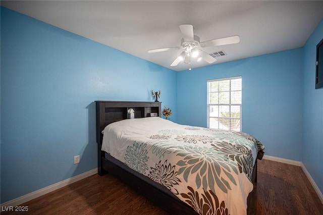5600 Old Stable Ave, Las Vegas, NV 89131 - bedroom with wood finished floors and ceiling fan