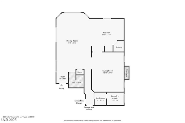 3632 Julia Waldene Ct, Las Vegas, NV 89129 - view of room layout