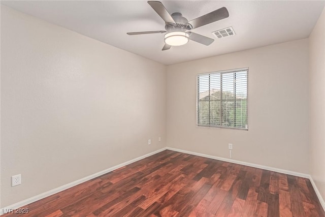 10584 Peach Creek St, Las Vegas, NV 89179 - unfurnished room with dark wood-style floors and a ceiling fan