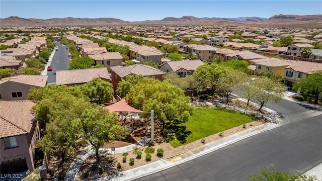 10584 Peach Creek St, Las Vegas, NV 89179 - aerial perspective of suburban area with mountains