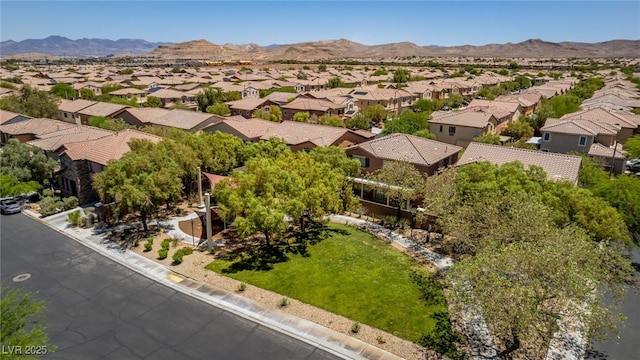 10584 Peach Creek St, Las Vegas, NV 89179 - aerial view of residential area featuring a mountainous background