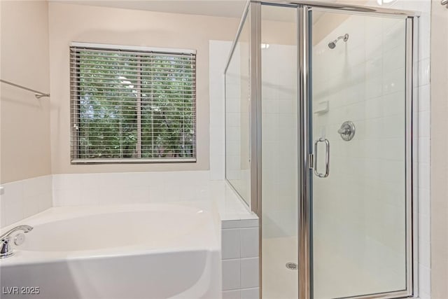 10584 Peach Creek St, Las Vegas, NV 89179 - full bathroom with a garden tub and a shower stall