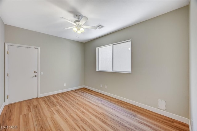 10198 Timber Willow Ave, Las Vegas, NV 89135 - empty room with light wood-style flooring and ceiling fan