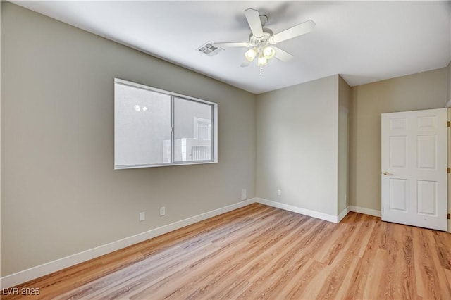 10198 Timber Willow Ave, Las Vegas, NV 89135 - empty room with light wood finished floors and ceiling fan