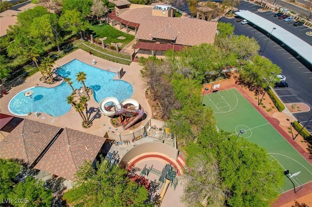 10198 Timber Willow Ave, Las Vegas, NV 89135 - drone / aerial view of a pool