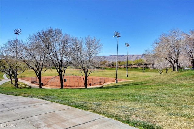 10198 Timber Willow Ave, Las Vegas, NV 89135 - surrounding community featuring a yard and a mountain view