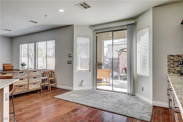 1717 Jake Andrew Ave, North Las Vegas, NV 89086 - entryway featuring wood finished floors and recessed lighting