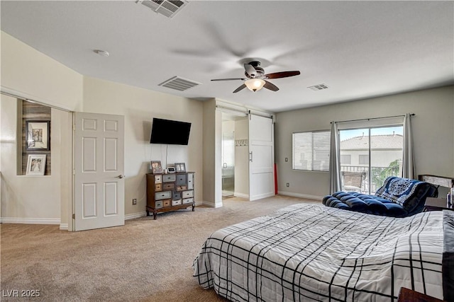 1717 Jake Andrew Ave, North Las Vegas, NV 89086 - bedroom featuring light colored carpet and ceiling fan