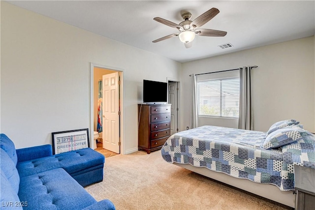 1717 Jake Andrew Ave, North Las Vegas, NV 89086 - bedroom featuring light colored carpet and a ceiling fan