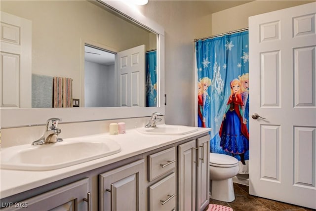 1717 Jake Andrew Ave, North Las Vegas, NV 89086 - bathroom featuring double vanity and tile patterned floors