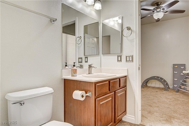 1717 Jake Andrew Ave, North Las Vegas, NV 89086 - bathroom featuring vanity and a ceiling fan
