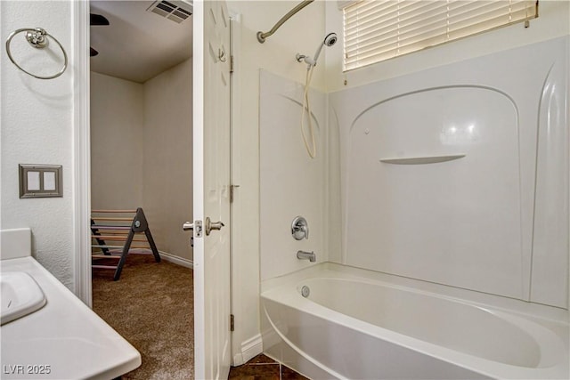 1717 Jake Andrew Ave, North Las Vegas, NV 89086 - bathroom with washtub / shower combination and vanity