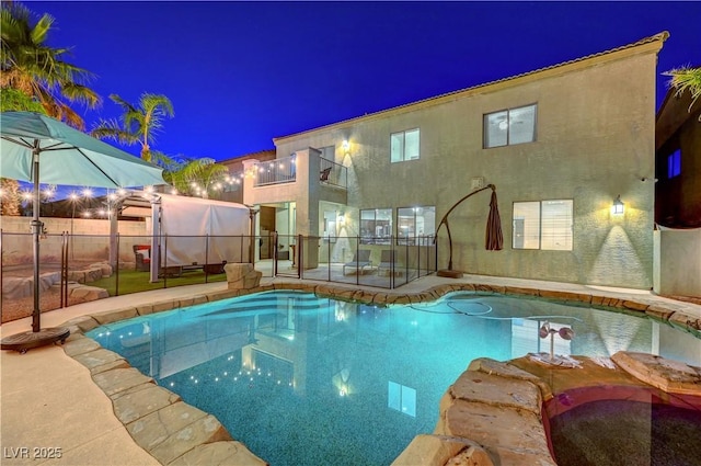 1717 Jake Andrew Ave, North Las Vegas, NV 89086 - view of pool at night