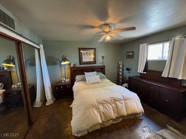 632 Tam O Shanter, Las Vegas, NV 89109 - bedroom featuring a closet, a ceiling fan, and carpet floors