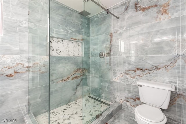 3826 Edmond St, Las Vegas, NV 89103 - full bath featuring tile walls and a stall shower